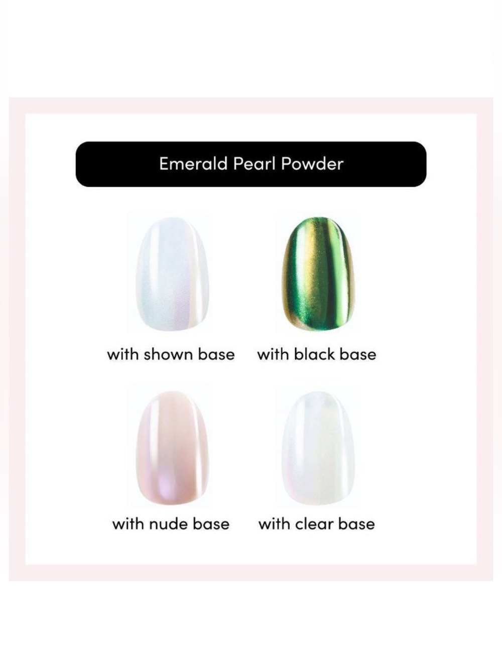 Dashing Diva Chrome Powder Kit - Emerald Pearl, NEW - Picture 5 of 10
